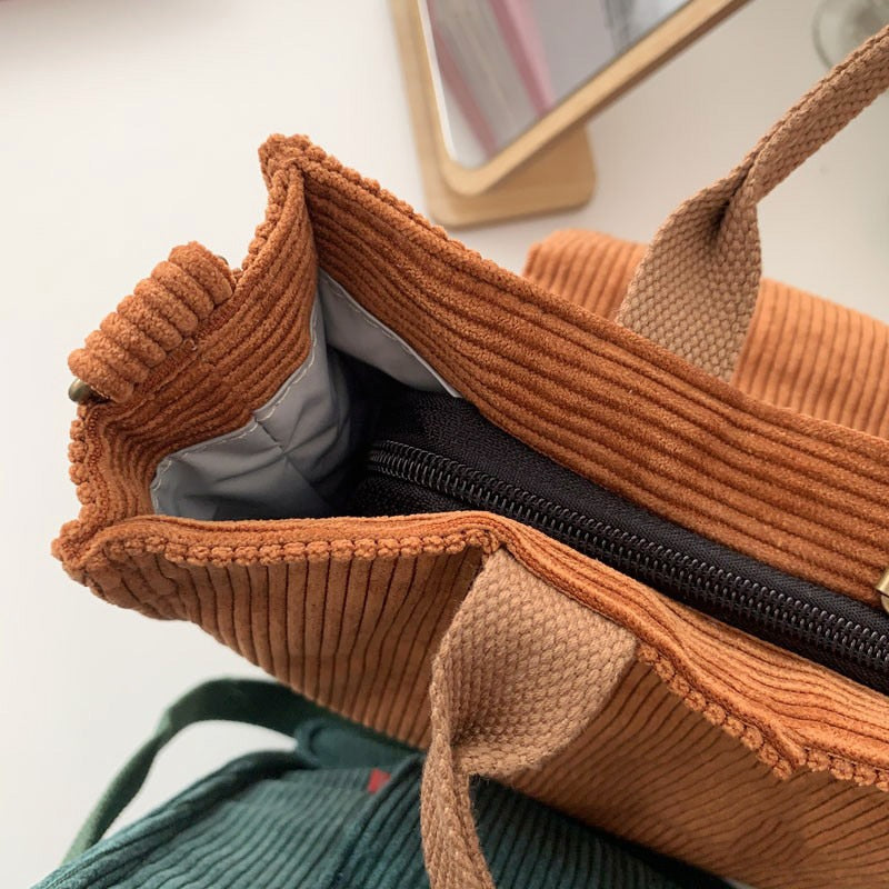 "Corduroy Chic" - תיק