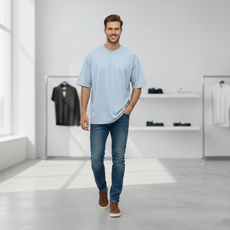 חולצת אוברסייז לגברים