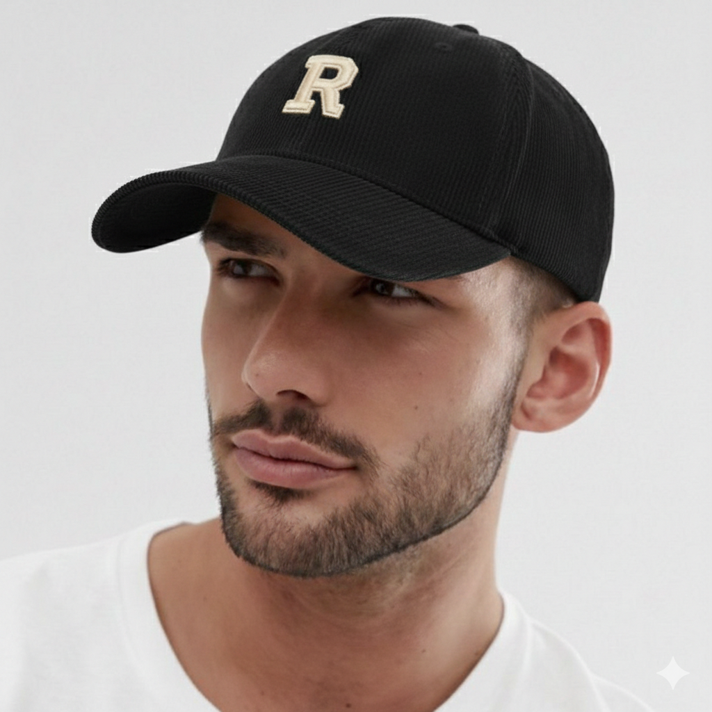 כובע עם הדפס האות ״R” בד מטורף!
