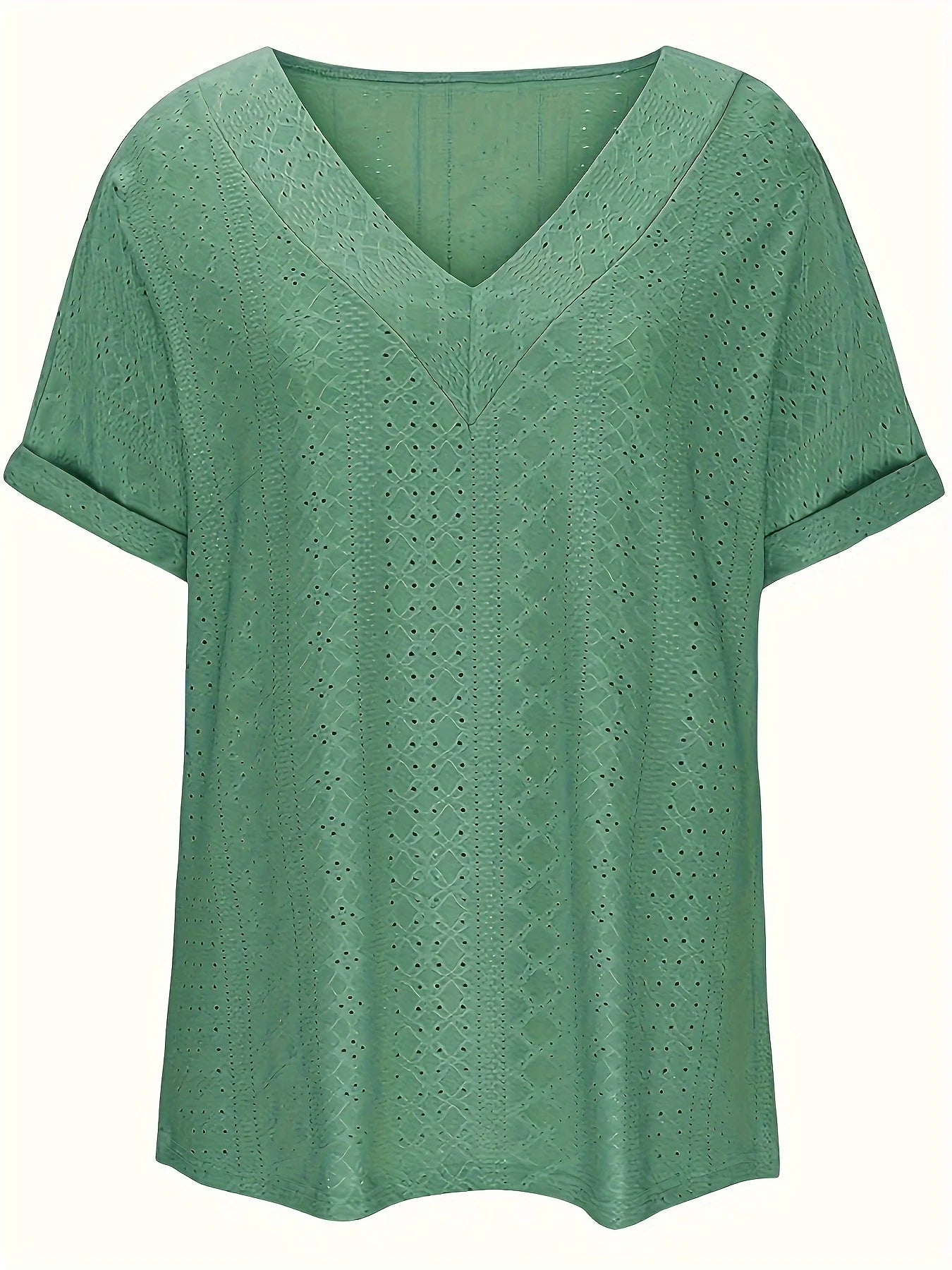 חולצת -Eyelet V